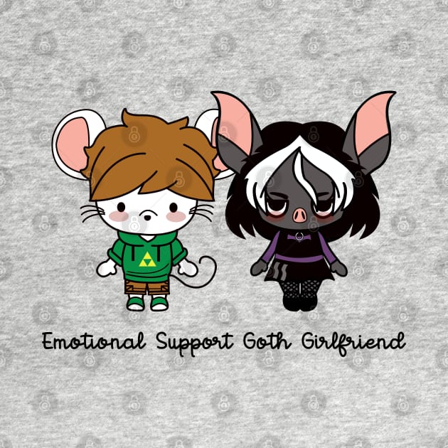 emotional support goth girlfriend by remerasnerds